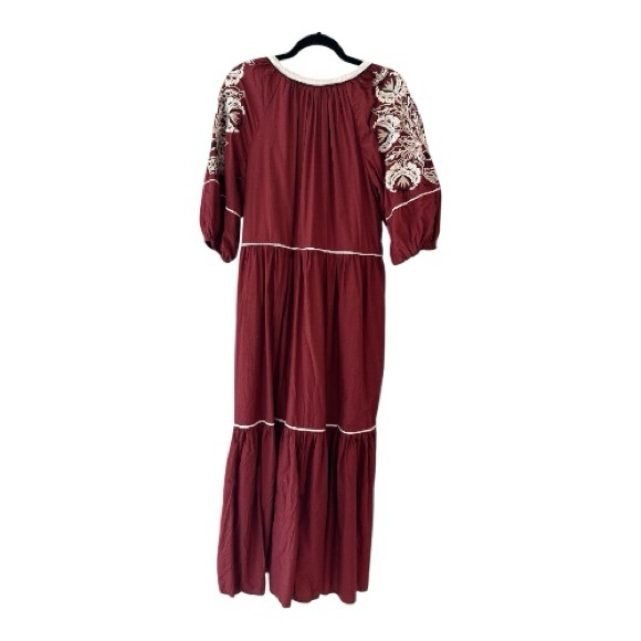 Anthropologie Gretl Embroidered Maxi Dress - Picture 5 of 8
